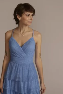 V-Neck Tiered Ruffle Mini Dress -Bridal Shop 8242XE8A MPERI JRPARTY PROD2 047