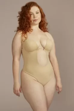 Backless Plunging Bodysuit