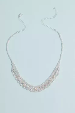 Scalloped Rhinestone Jewelry Set