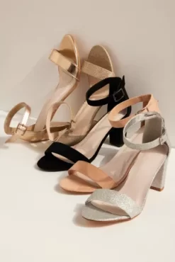 Block Heel Ankle Strap Sandal -Bridal Shop ARYA PDP Crop FEB27 1920x2880