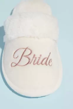 Metallic Embroidered Bride Slippers -Bridal Shop BRIDESL1 MROSEGOLD SHOE PROD6 V2 01