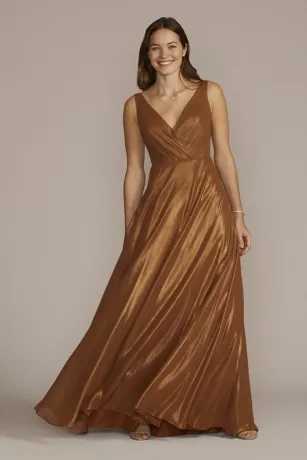 V-Neck Tank Full Skirt Bridesmaid Dress 1 V-Neck Tank Full Skirt Bridesmaid Dress