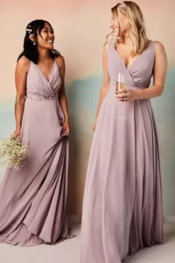 V-Neck Tank Full Skirt Bridesmaid Dress 13 V-Neck Tank Full Skirt Bridesmaid Dress -Bridal Shop F20228 2 PDP Crop SEP9 1920x2880
