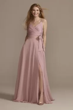 Bridesmaid Separates Chiffon Full Skirt With Slit -Bridal Shop F20422 QUARTZ BM PROD5 36