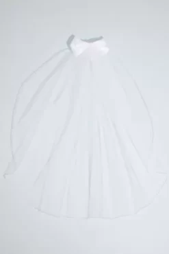 Tulle Communion Veil With Bow