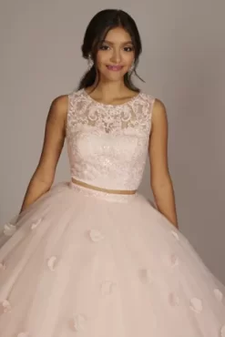 3-Piece Convertible Quince Dress With Heart Back -Bridal Shop FR2102 PETAL QUINCE PROD12 107