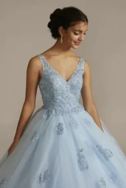 Fairytale Ballgown With Embellished Lace Applique 6 Fairytale Ballgown With Embellished Lace Applique -Bridal Shop FR2103 MLTBLUE QUINCE PROD1 034