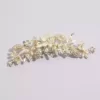 Floral Pearl And Crystal Spray Barrette