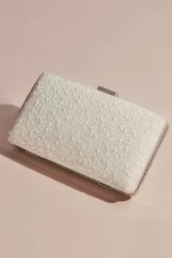 Allover Iridescent Pearl Clutch