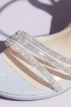 Glitter Metallic Wedges With Embellished Straps -Bridal Shop KARLY MSILVER SHOE PROD7 003