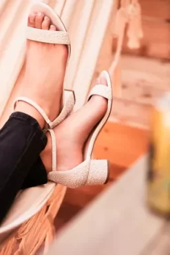 Allover Iridescent Pearl Low Block Heel Sandals -Bridal Shop KAYA PDP Crop SEP9 1920x2880