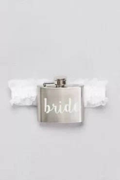 Bride Flask Plus Garter