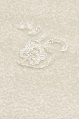 Allover Sequin Scrolling Lace Wedding Gown 4 Allover Sequin Scrolling Lace Wedding Gown - Image 4