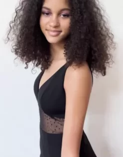 Floor Length Crepe Gown With Beaded Mesh Detail -Bridal Shop WBM2787 PDP