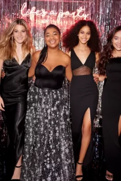 Corset Ball Gown With Star Patterned Glitter Skirt -Bridal Shop WBM3338 PDP Crop JAN19 1920x2880