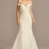 Beaded Lace Long Sleeve Off Shoulder Wedding Dress